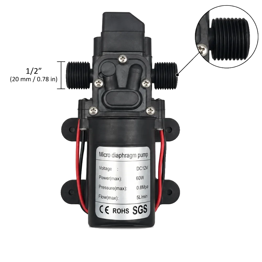 GOODPUMPS Compact 12V water pump